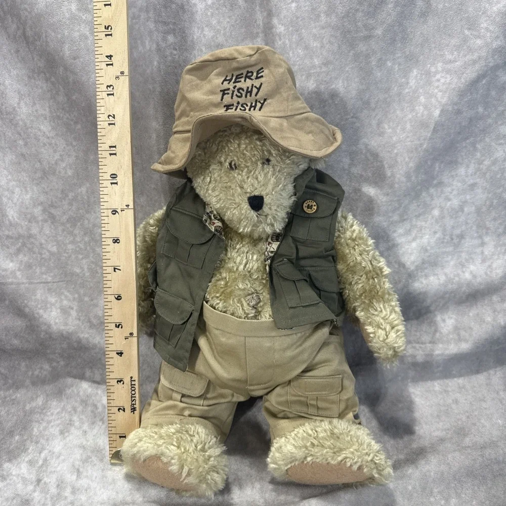 BOYDS BEAR VINTAGE THE HEAD BEAN COLLECTION HERE FISHY FISHY EXCELLENT NO TAGS